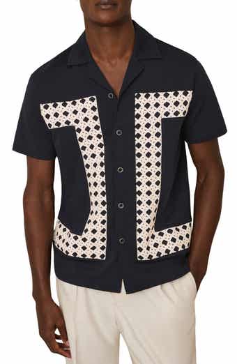 Reiss Cadore Overlay Detail Camp Shirt