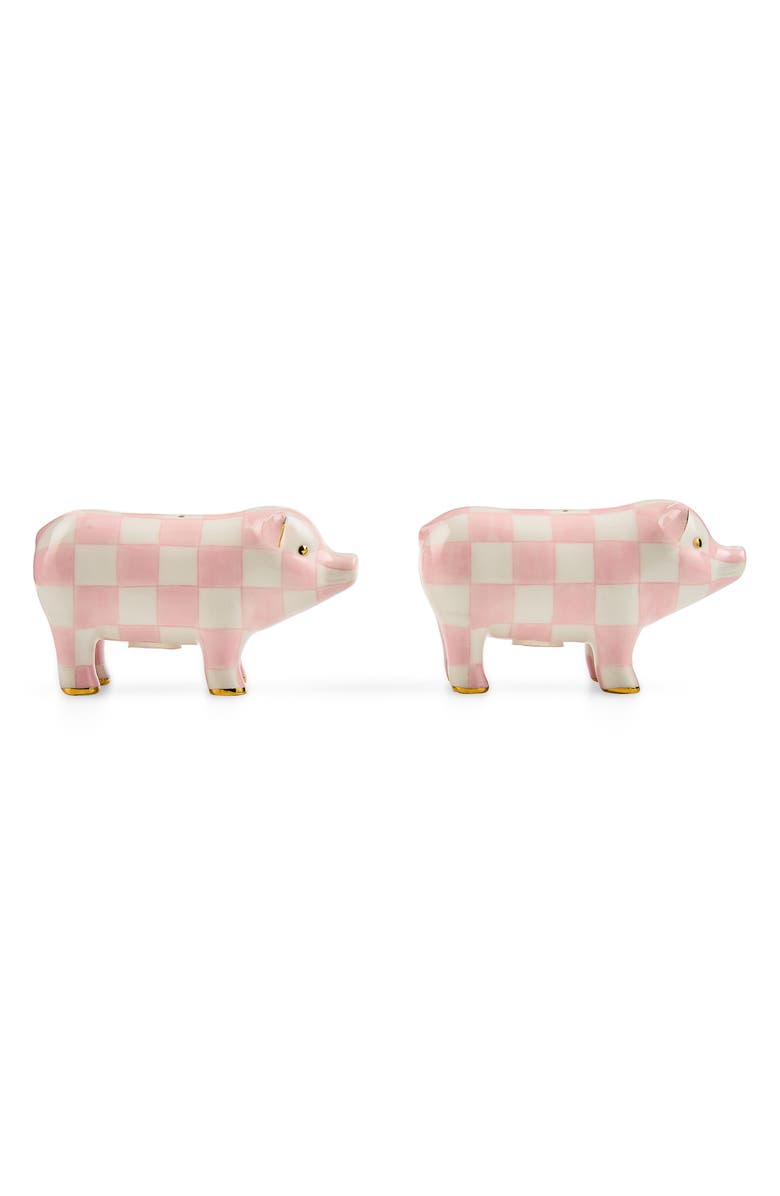 MACKENZIE CHILDS Rosy Pig Salt & Pepper Shaker Set, Alternate, color, Rosy