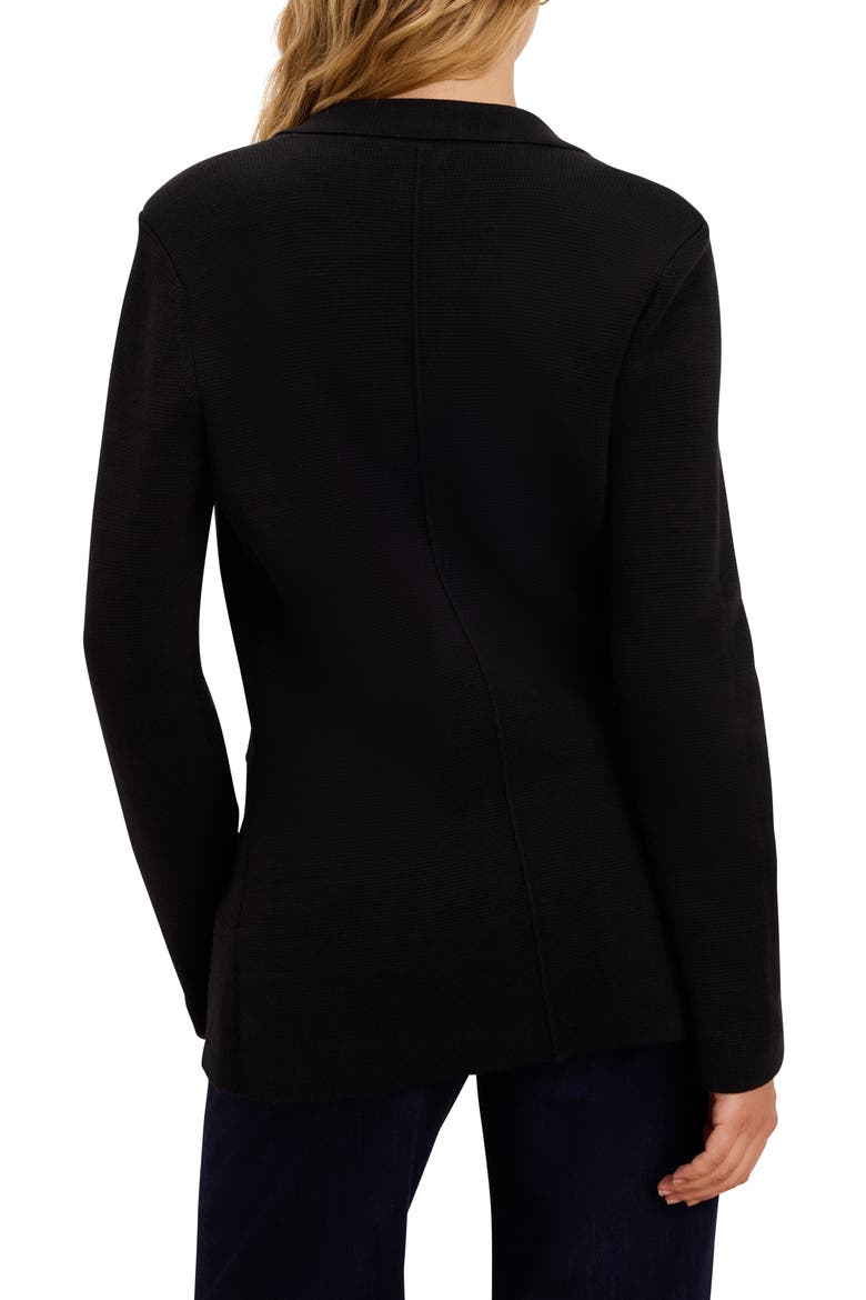 Elegant Knit Blazer, Alternate, color, BLACK ONYX