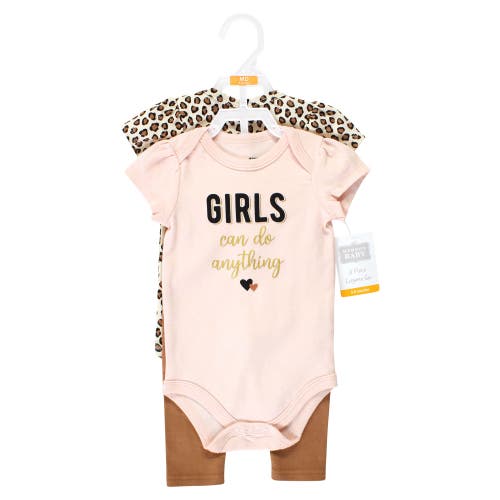 Hudson Baby 2 Bodysuits And Pant In Pink