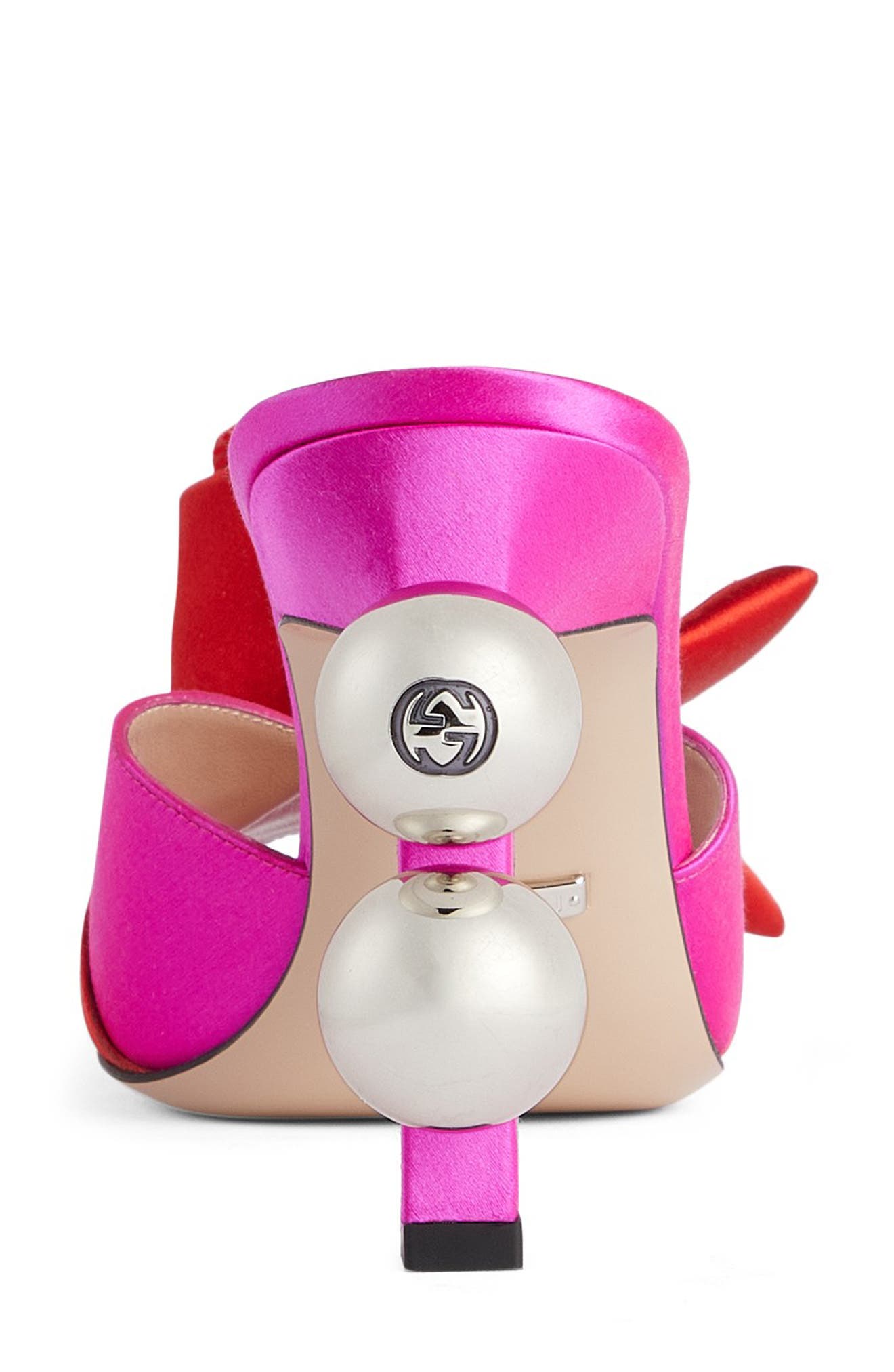 Shawana Satin Sandal, Alternate, color, PURE FUCHSIA