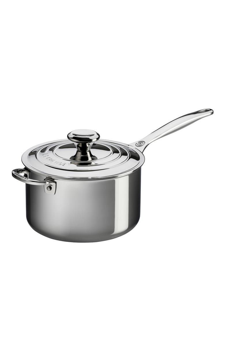4-Quart Stainless Steel Saucepan, Main, color, STANLESS STEEL