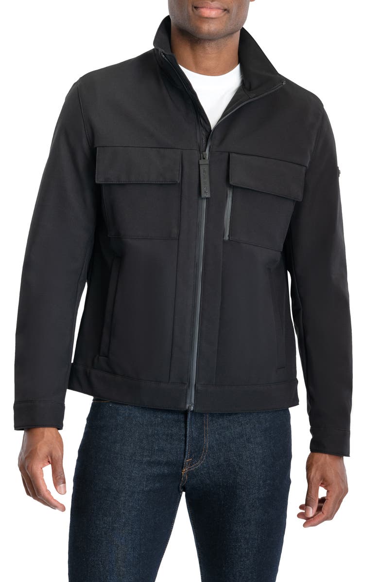 Michael Kors Granby Anorak Jacket, Main, color, Black