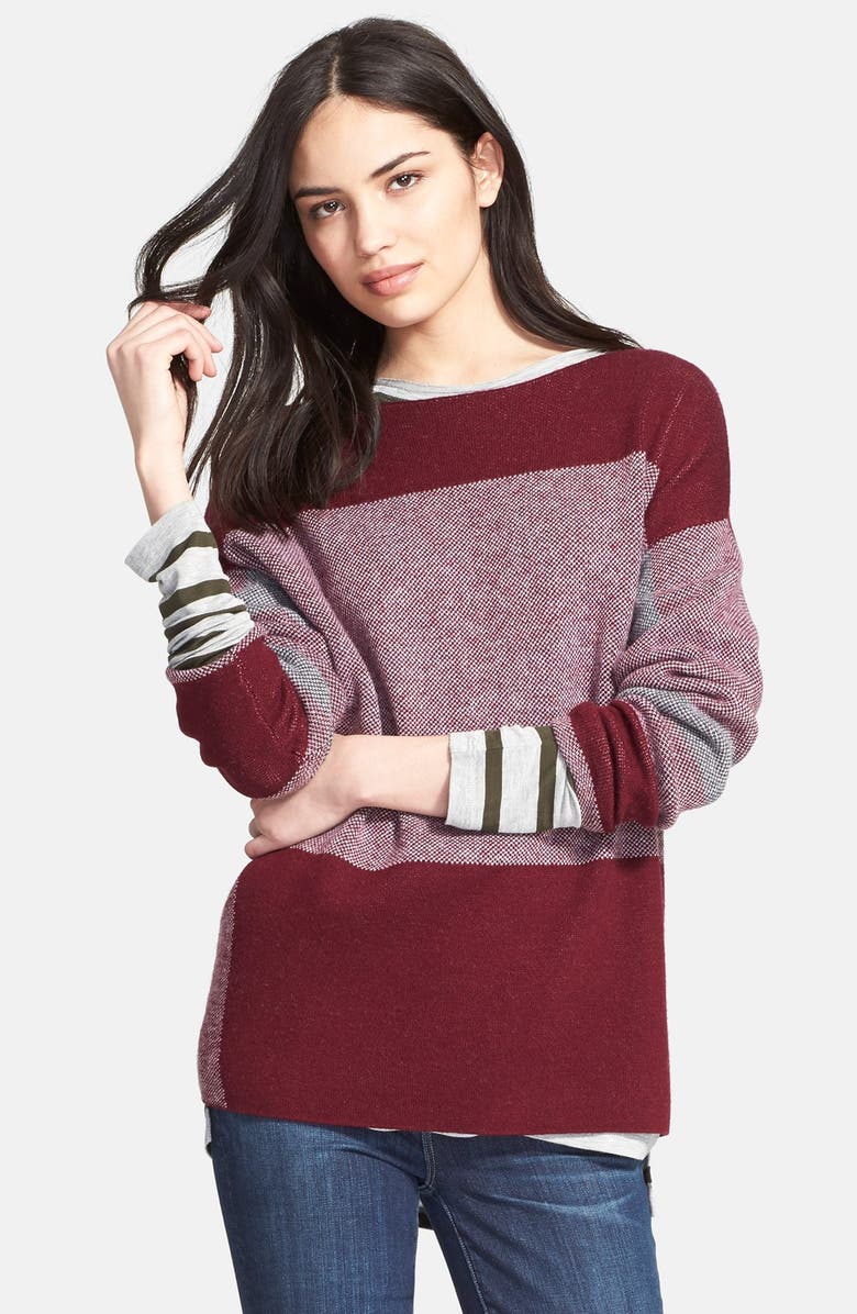 Vince Intarsia Block Sweater, Alternate, color,