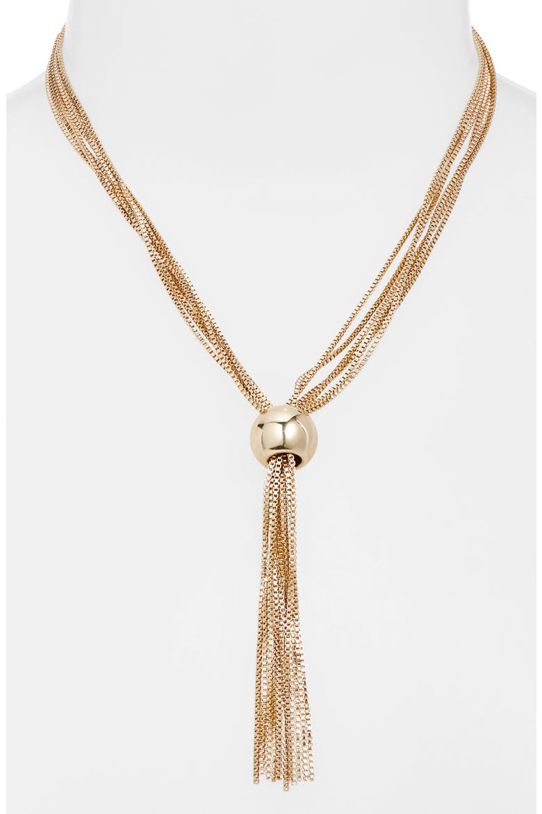 Mutichain Y-Necklace, Alternate, color, GOLD