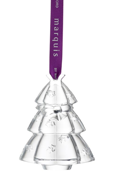 Marquis Christmas Tree Crystal Ornament