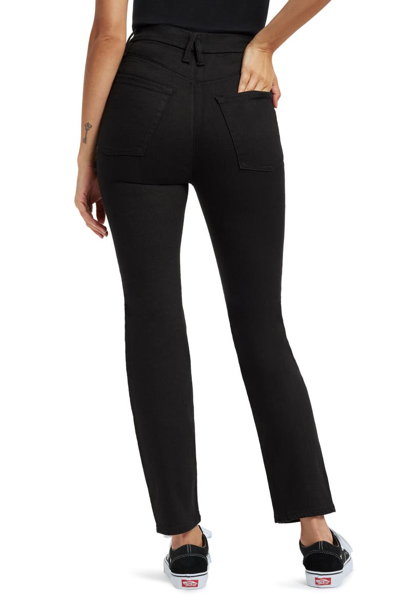 Good American Good Classic Crossover High Waist Jeans, Alternate, color,