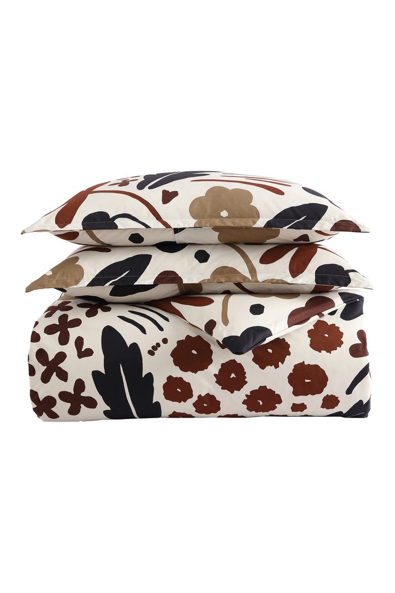 Suvi Duvet Cover & Sham Set, Main, color, BROWN