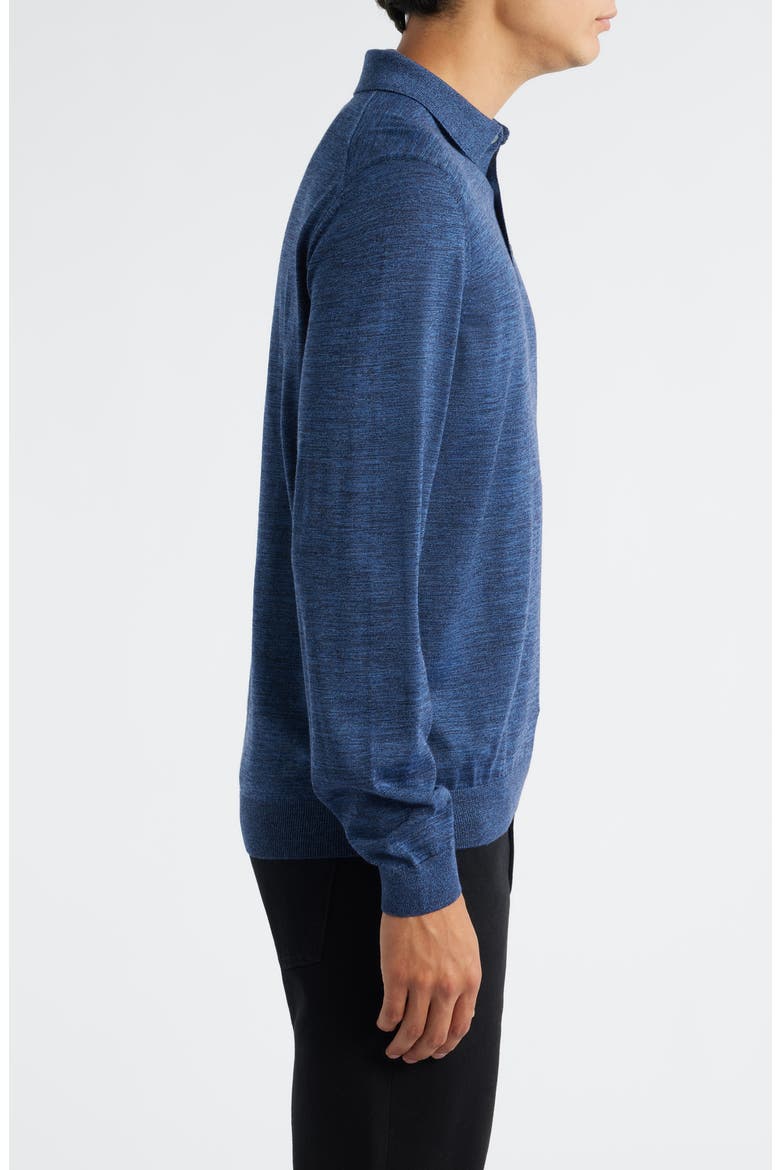 Lancione Wool Polo Sweater, Alternate, color, BRIGHT BLUE