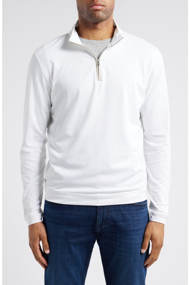 Crown Crafted Albatross Quarter Zip, Main, color, WHITE