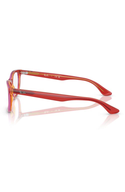 Ray Ban Ray-ban Kids' 48mm Pillow Optical Glasses In Red
