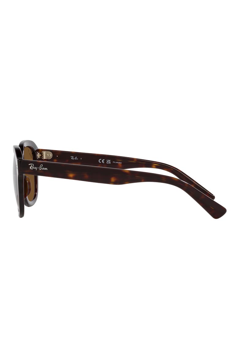 Erik 53mm Polarized Square Sunglasses, Alternate, color, HAVANA