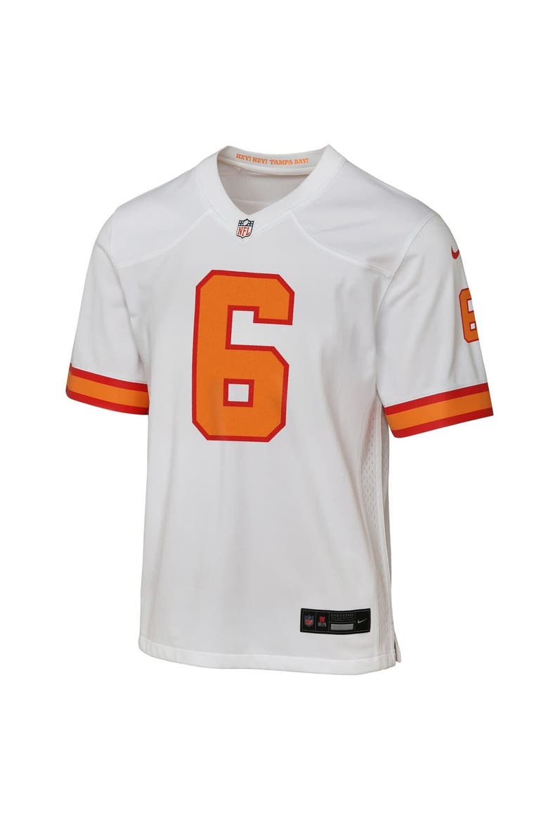 Youth Baker Mayfield White '76 Tampa Bay Buccaneers  Game Jersey, Alternate, color, White