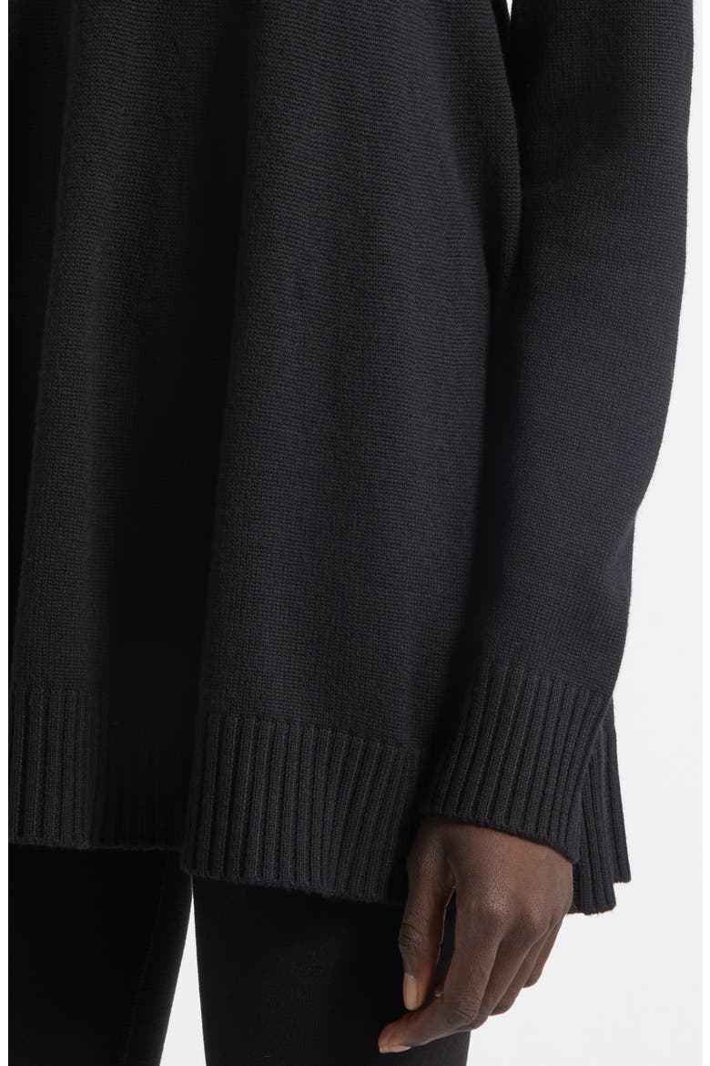 Wool Blend Turtleneck Sweater, Alternate, color, BLACK