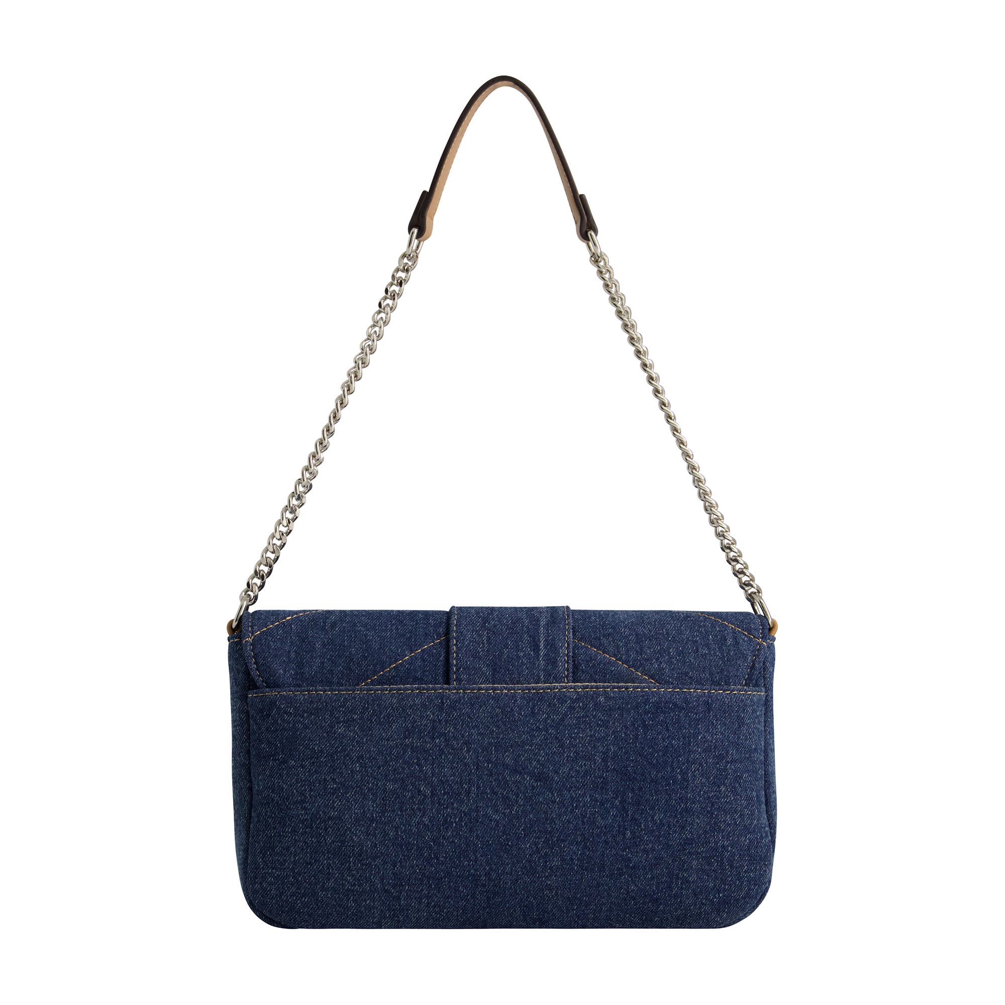 True Religion Denim Silver Hardware Flap, Alternate, color, 