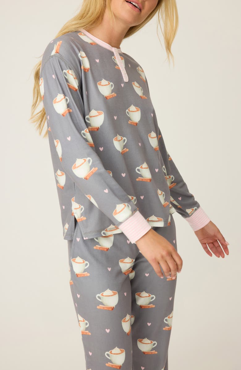 PJ Salvage Love You a Latte Pajamas, Alternate, color, 