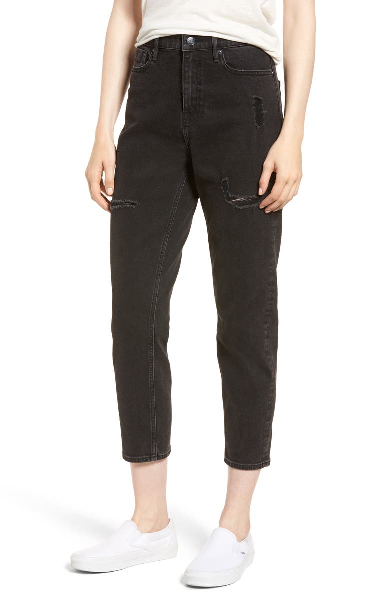 Vigoss High Waist Crop Mom Jeans, Main, color, 