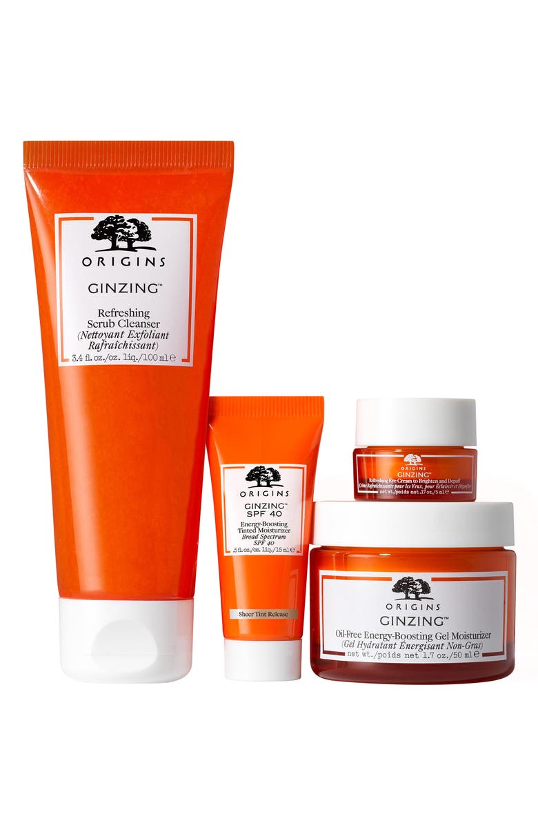Origins Morning Merry GinZing<sup>™</sup> Essentials to Boost Radiance Skin Care Set, Alternate, color,