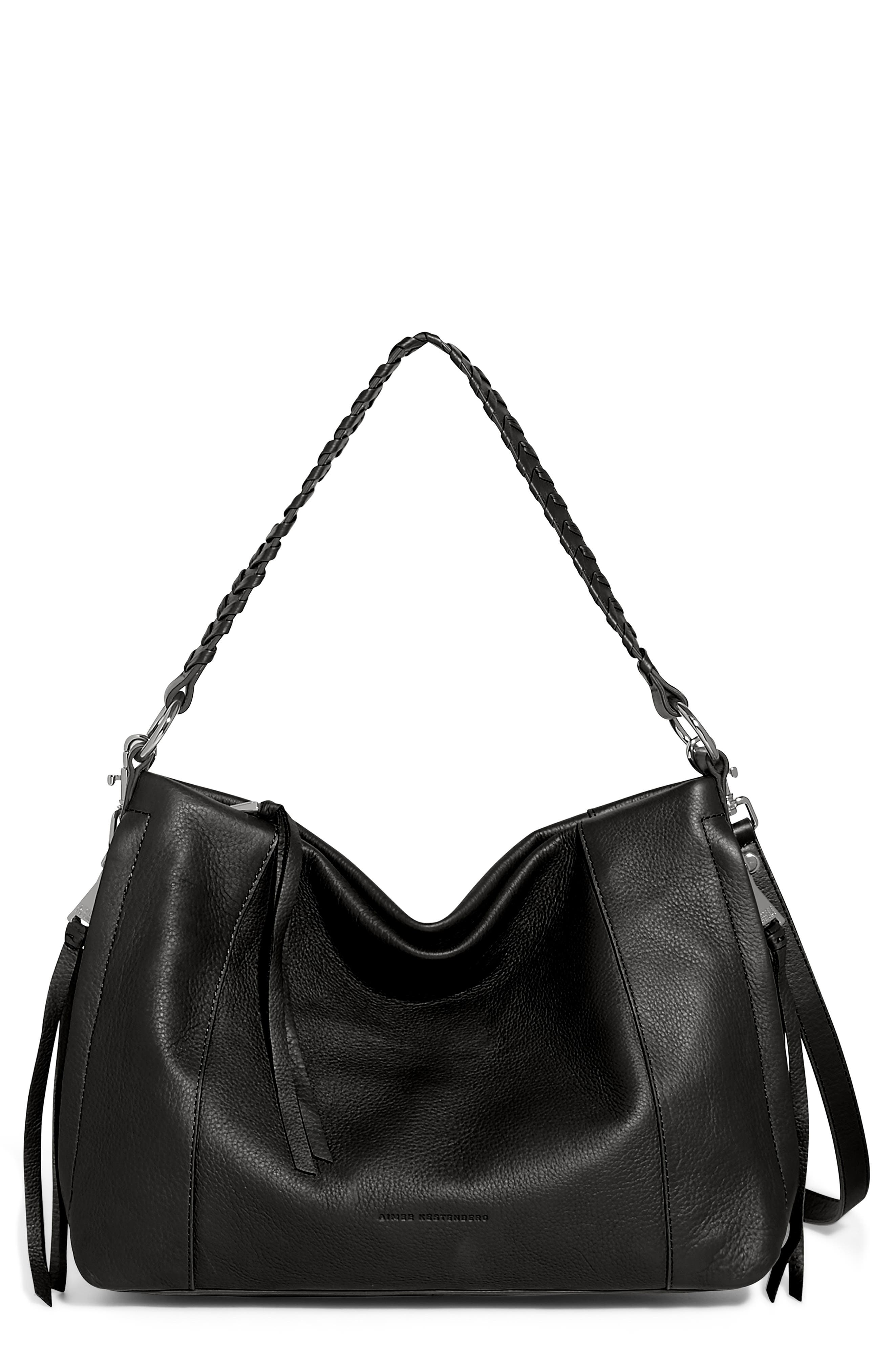 AIMEE Laila Convertible Leather Shoulder Bag