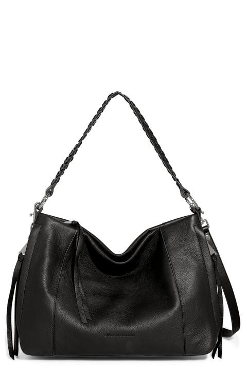 Laila Convertible Leather Shoulder Bag