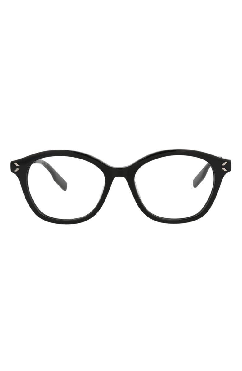McQueen 51mm Round Optical Glasses, Main, color, 