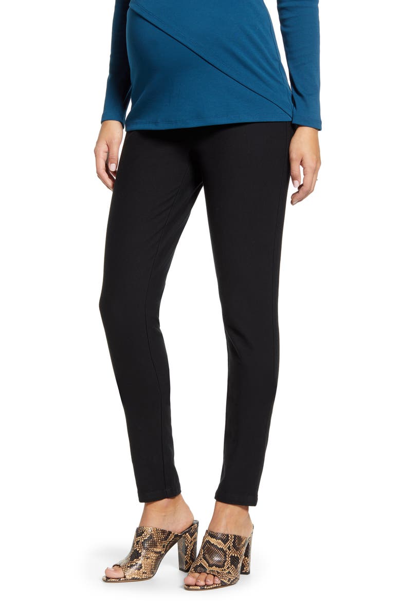 Maternity Pants, Main, color, BLACK