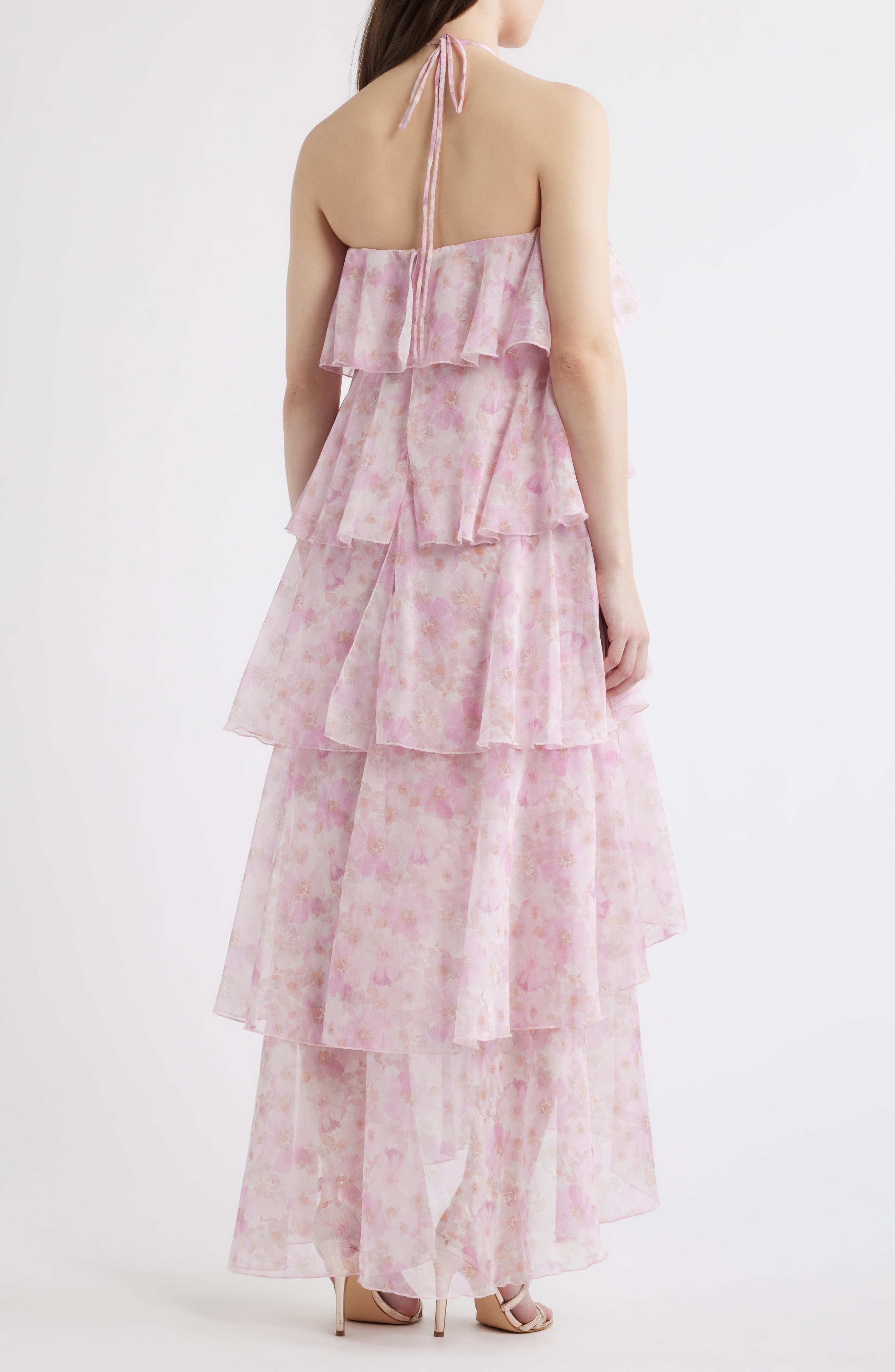 Maisie Ruffle Halter Maxi Dress - image 2