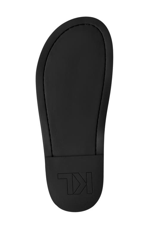 Karl Lagerfeld Paris Chaselyn Fisherman Sandal In Black