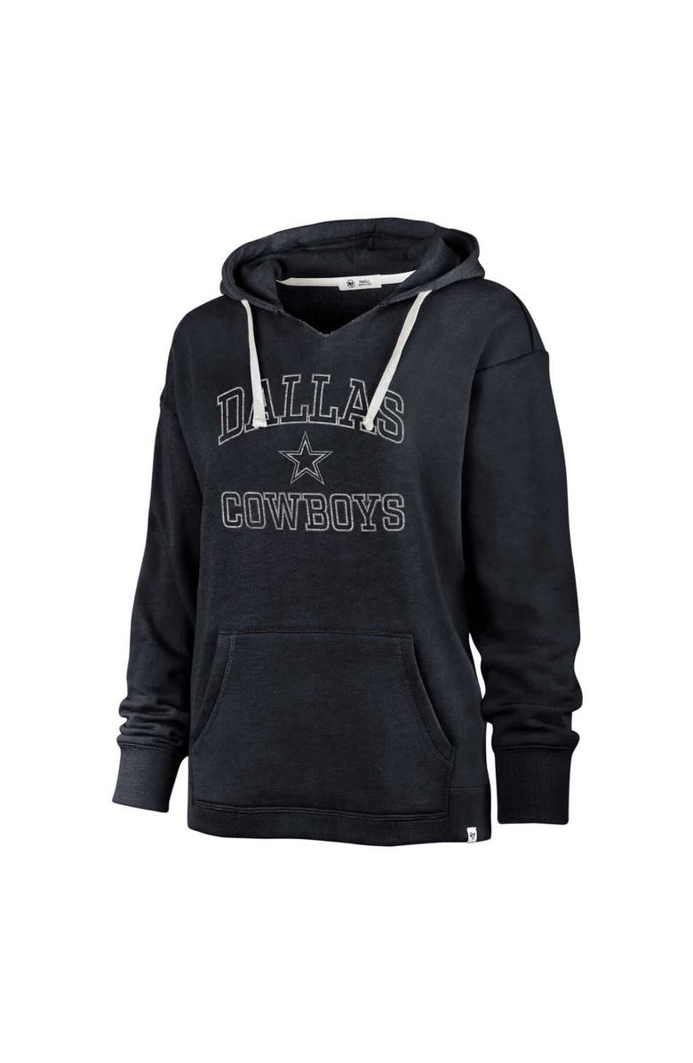 '47 Women's '47 Navy Dallas Cowboys Clarity Kennedy Pullover Hoodie, Alternate, color, 