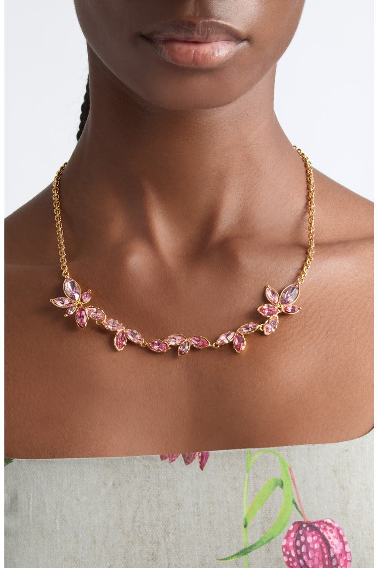 Navette Scramble Necklace, Alternate, color, ROSE