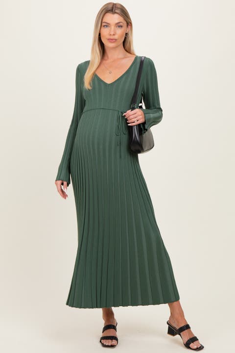 Ribbed Knit Maxi Dress