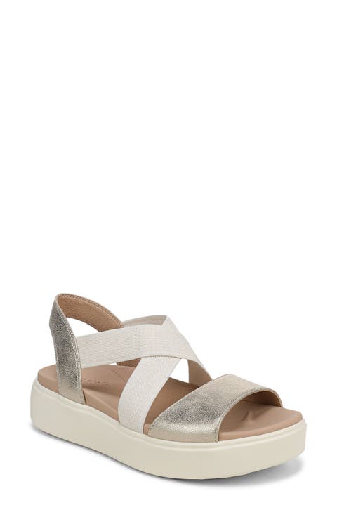Madicldease Slingback Platform Wedge Sandal (Women)
