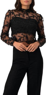 IVONNE Textured Straight Blouse
