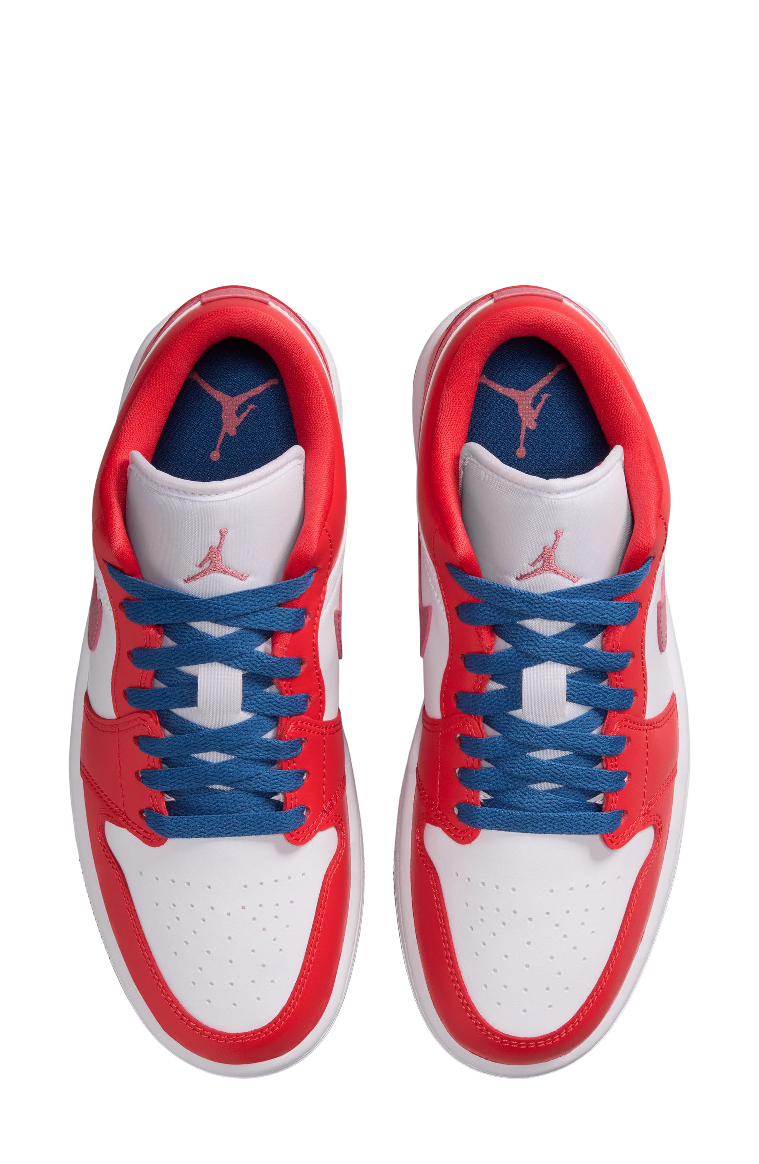 Air Jordan 1 Low Basketball Sneaker, Alternate, color, 608 TRACRE/T BLUE