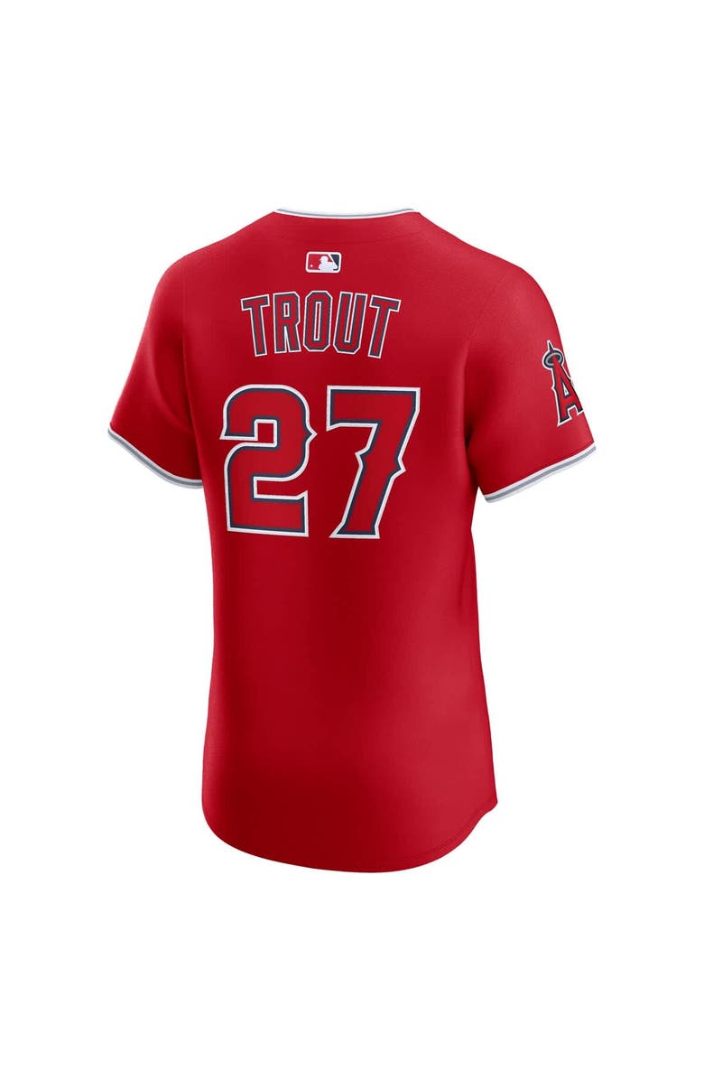 Nike Men's Nike Mike Trout Red Los Angeles Angels Alternate Elite Jersey, Alternate, color, Red