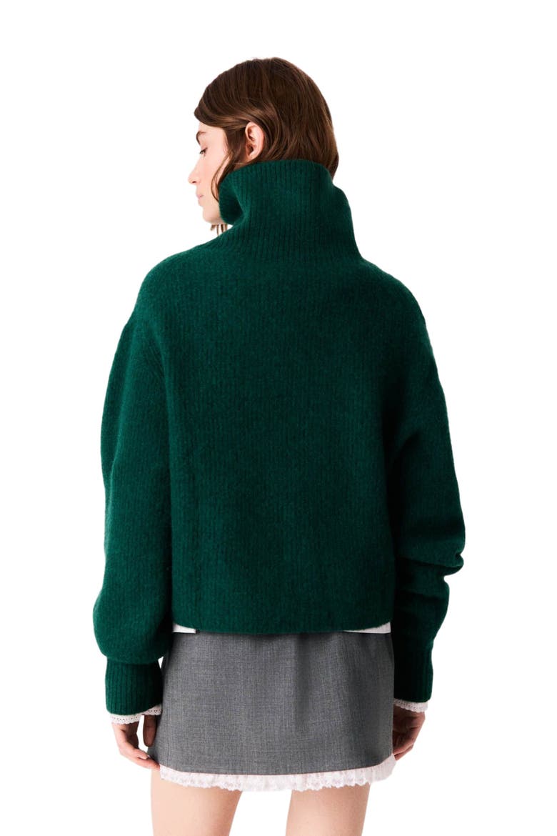 Yak sweater, Alternate, color, Bottle green