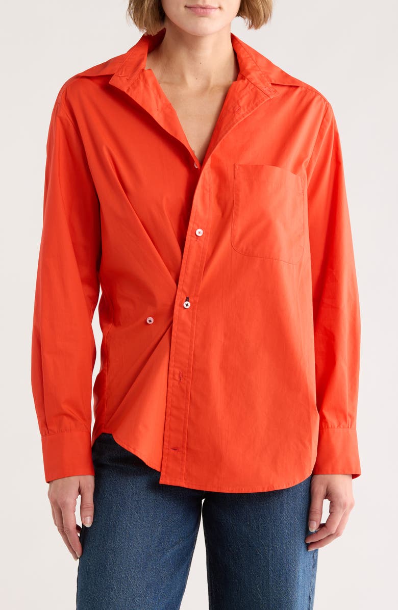 CISSA The Mens Cotton Button-Up Shirt, Main, color, Cajun