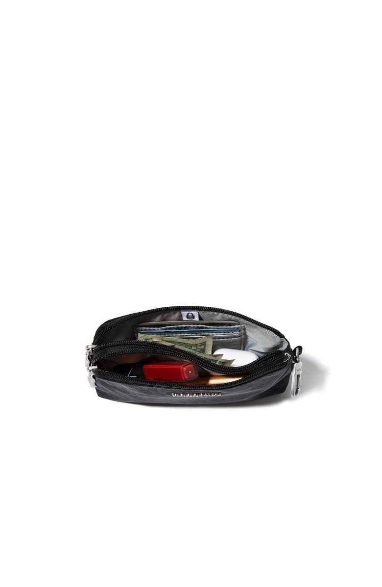 BAGGALLINI On the Go Daily RFID Zip Pouch, Alternate, color, Black Cheetah Emboss