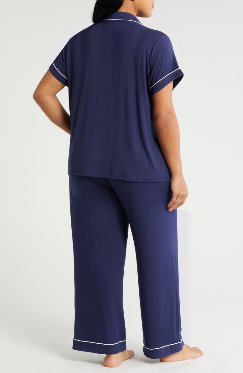 Nordstrom Moonlight Eco Crop Pajamas, Alternate, color, Navy Peacoat