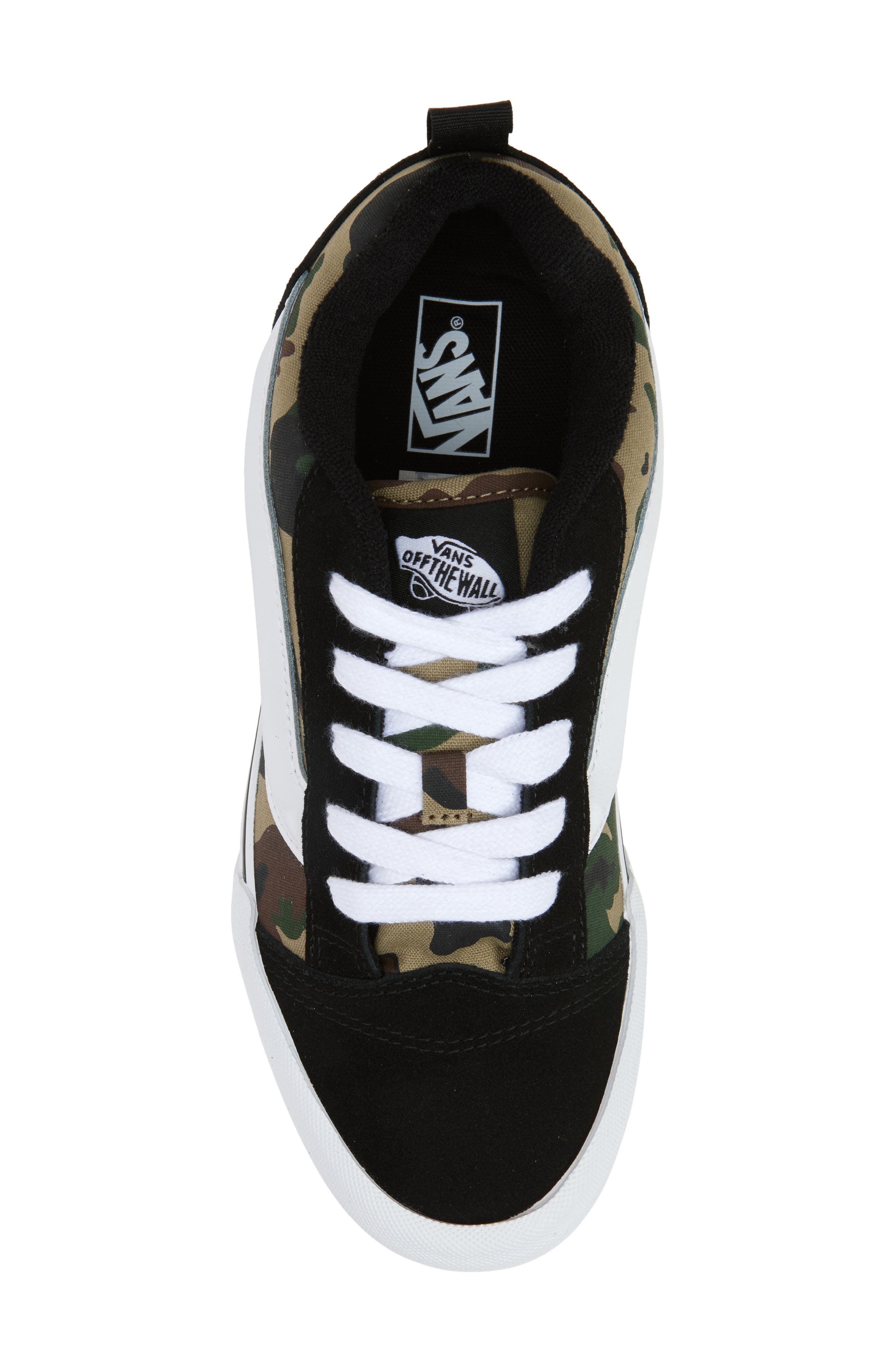 Vans Kids' Knu Skool Sneaker, Alternate, color, Black/Green