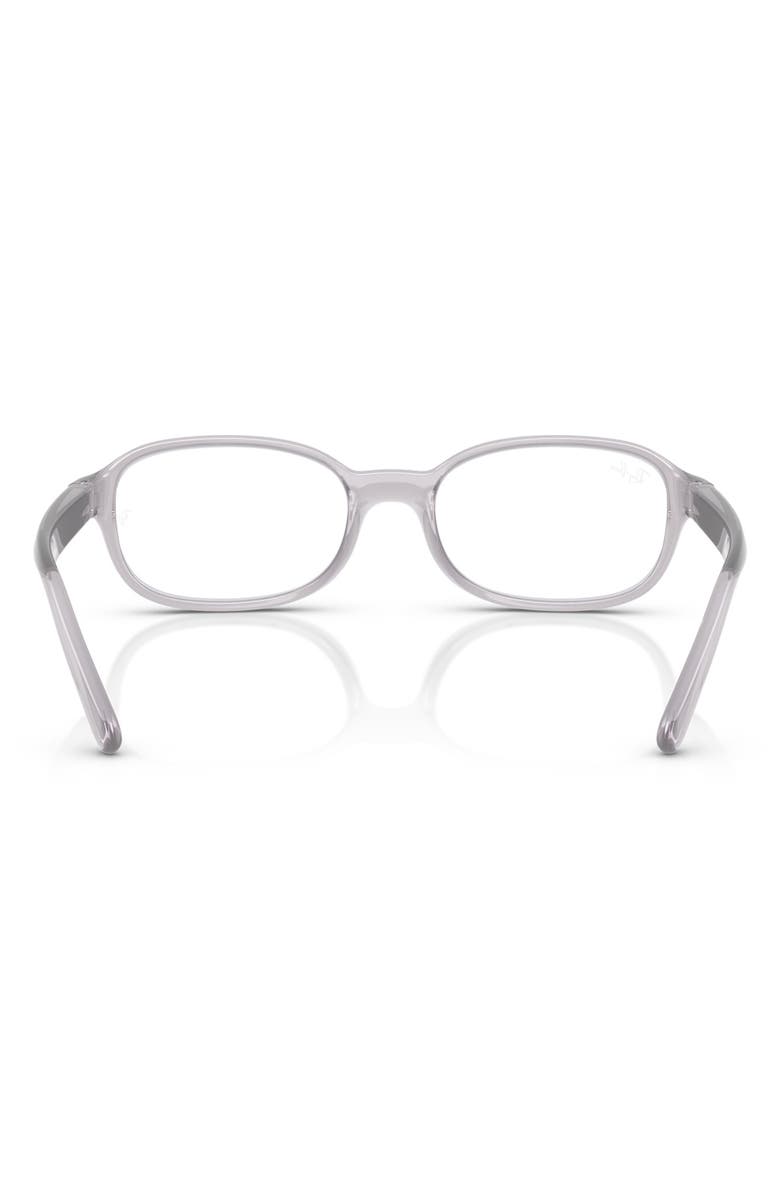 Ray-Ban Kids' 46mm Small Pillow Optical Glasses, Alternate, color, Transparent Grey