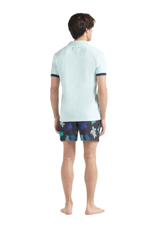 Vilebrequin Turtle-embroidered Polo Shirt In Pacific