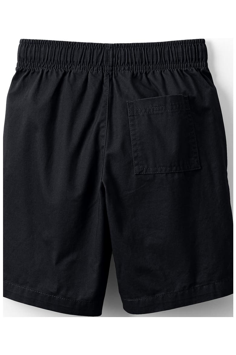 Kids Pull On Chambray Elastic Waist Shorts, Alternate, color, Black