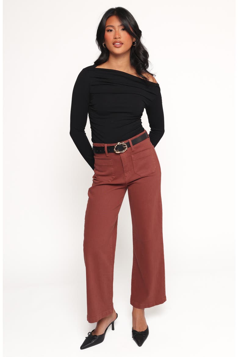 Cer One-Shoulder Knit Top, Alternate, color, BLACK