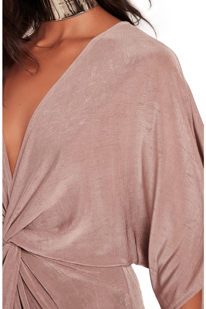 Kimono Midi Dress, Alternate, color, BLUSH