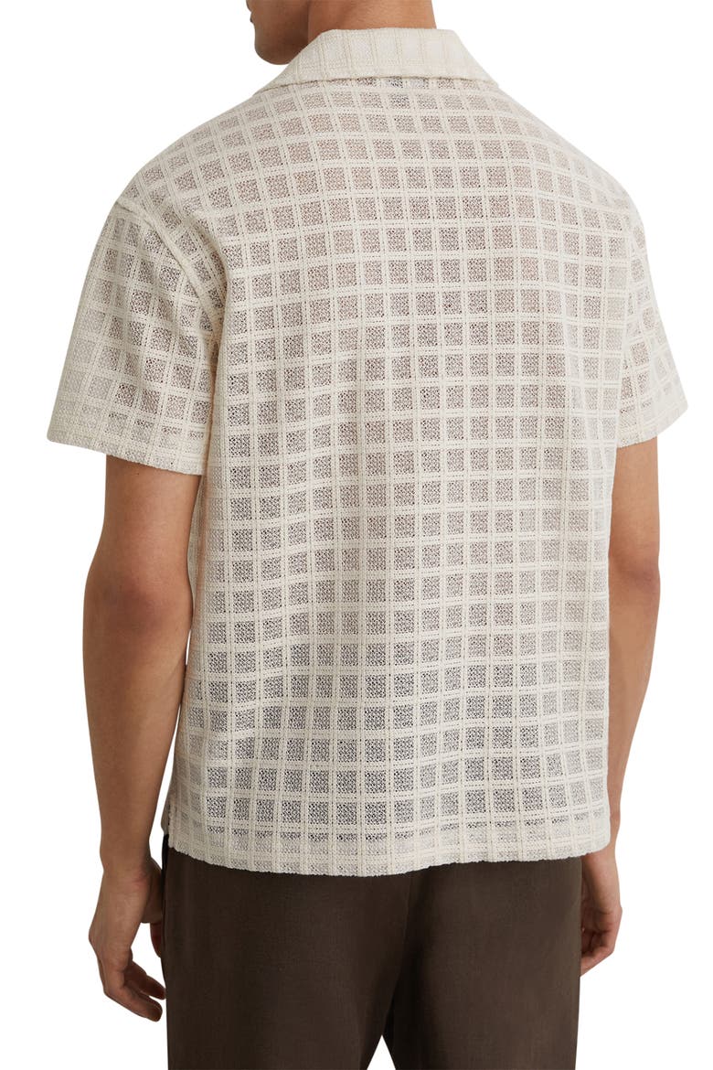 Belardo Cotton Blend Camp Shirt, Alternate, color, OFF WHITE