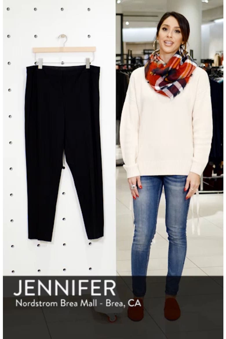 High Rise Ankle Skinny Ponte Pants video