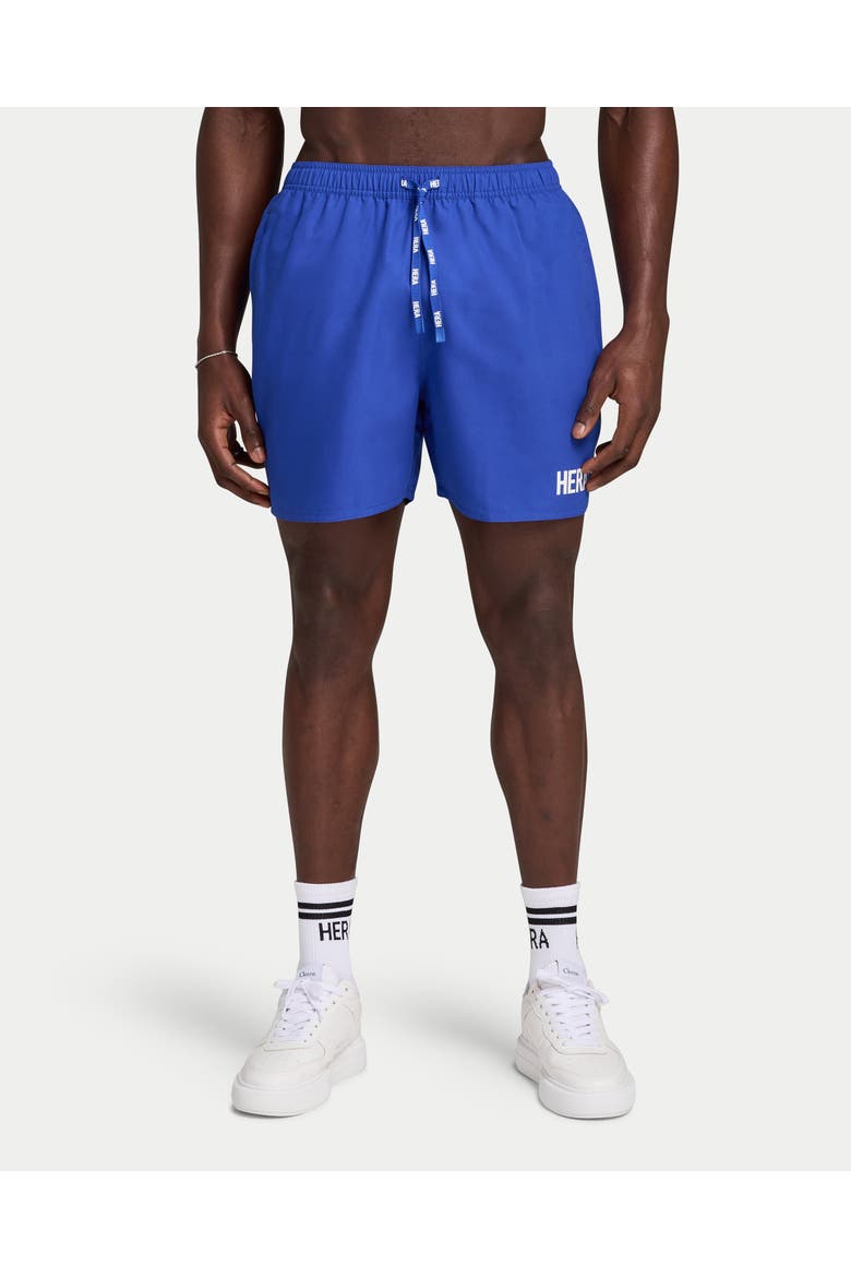 Water Reactive Drawstring  Swim Shorts, Main, color, Cobalt