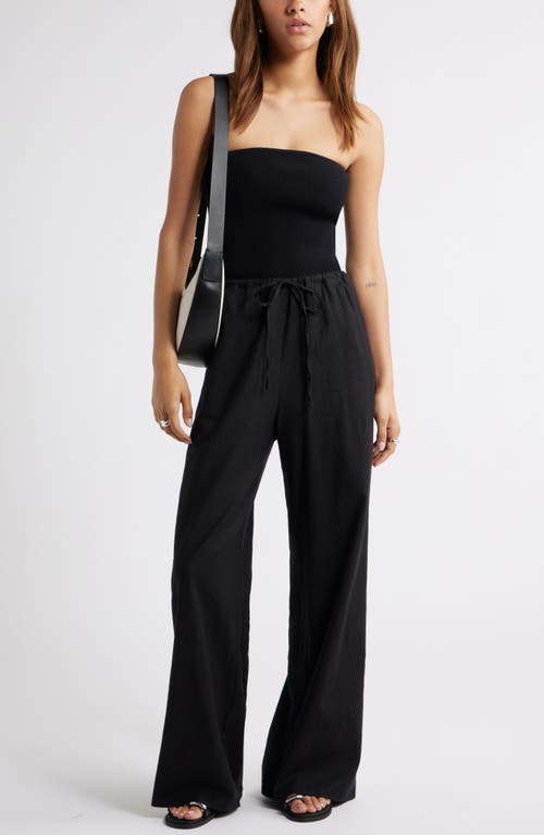 Open Edit Luxe Rib Tube Top