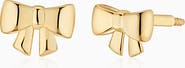 Oradina 14K Yellow Gold Bow Studs Earrings